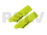LX60474  Lynx Plastic Tail Blade 47 mm   Yellow Neon  300X